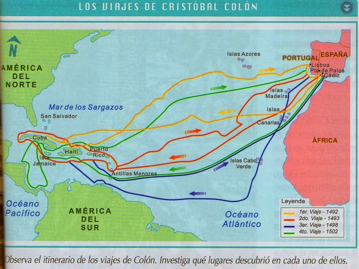 Imagenes de todos los viajes en mapa de colon - Imagui