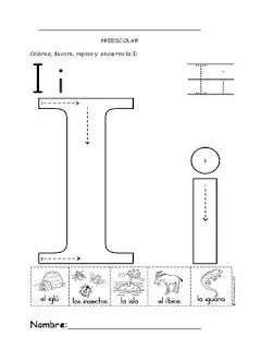 Imagenes de la vocal i para imprimir - Imagui