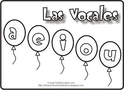 Vocales para recortar - Imagui