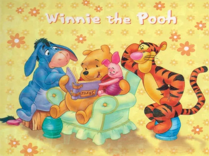 Winnie Pooh leyendo un libro - Imagui