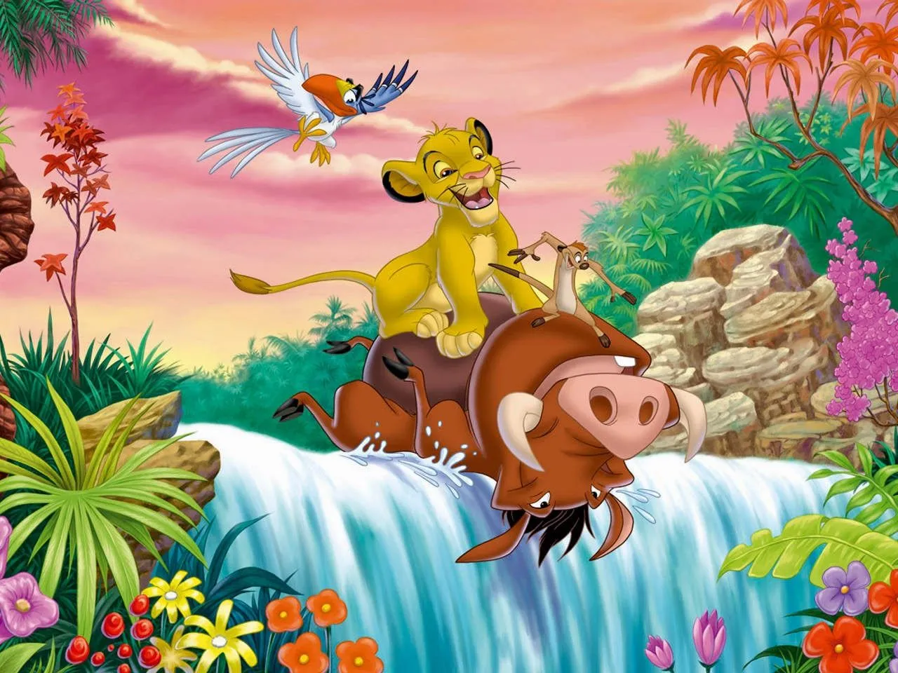 Fondo de Pantalla para niños pequeños simba con pumba | Imagenes.