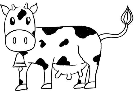 Imagens Para Colorir: Desenho de Vacas Para Colorir