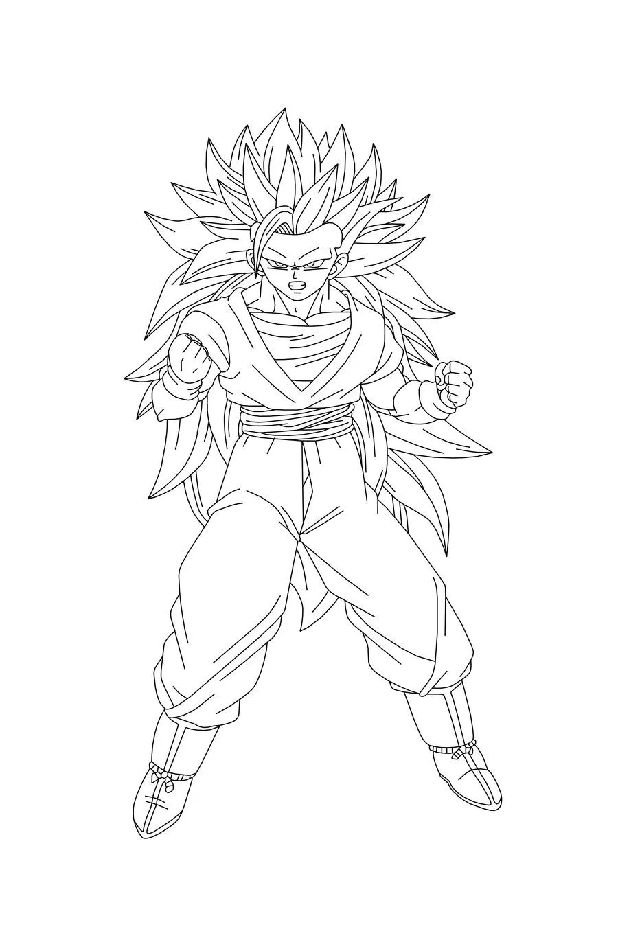 Imagens Para Colorir: Desenhos Goku Para Colorir