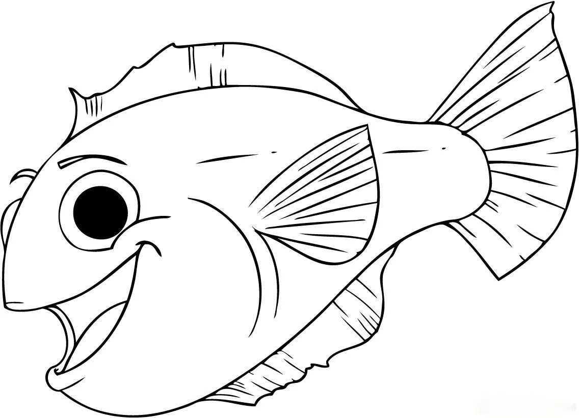 Imagens Para Colorir: Desenhos de Peixes para Colorir