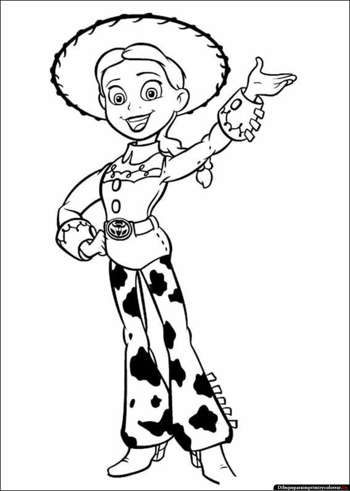 Images For > Jessie Toy Story Para Colorear