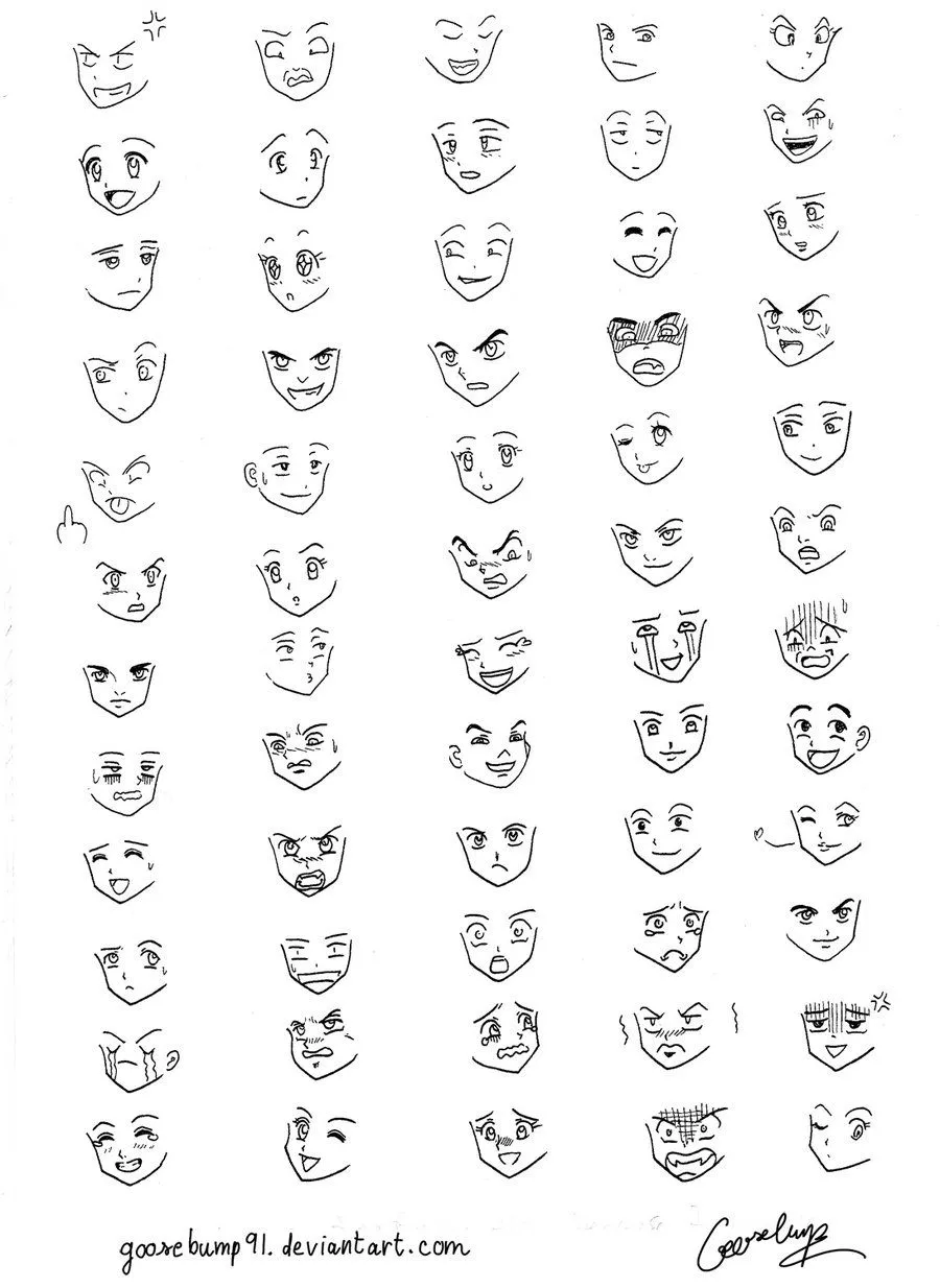 Images For > Manga Expressions