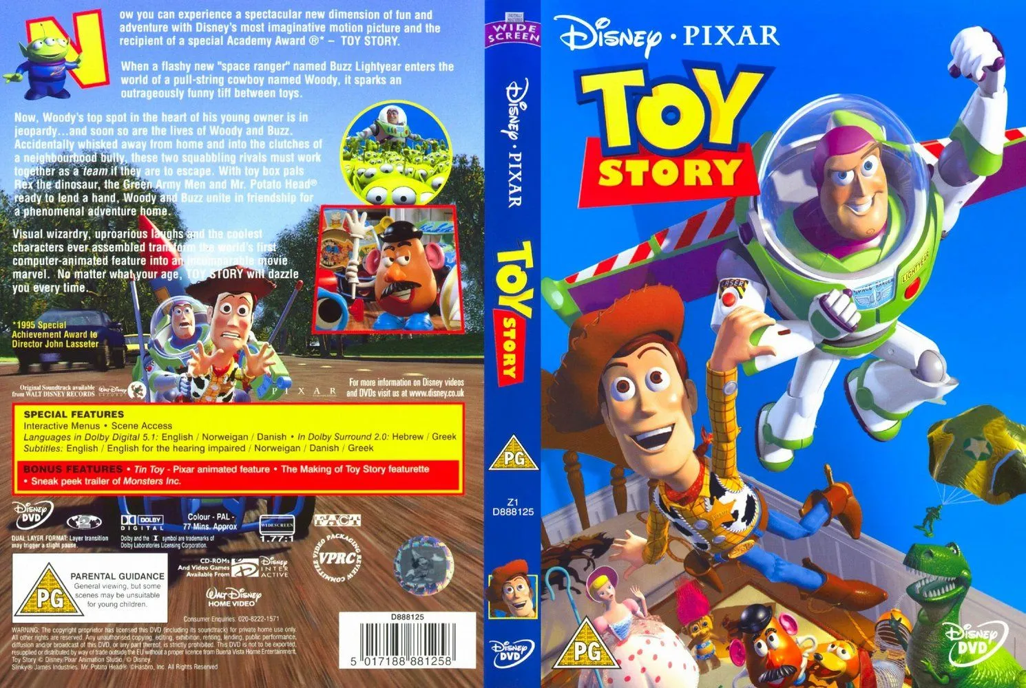 Images For > Toy Story 1 Dvd Cover