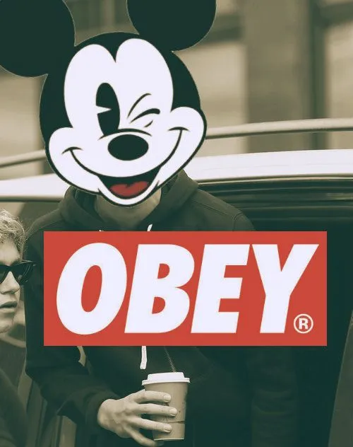 Mickey Mouse Obey Tumblr