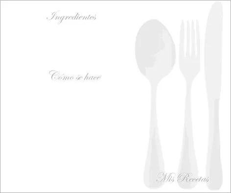 IMAGES IMAGENES: Tarjetas para recetas. Recipe Cards.