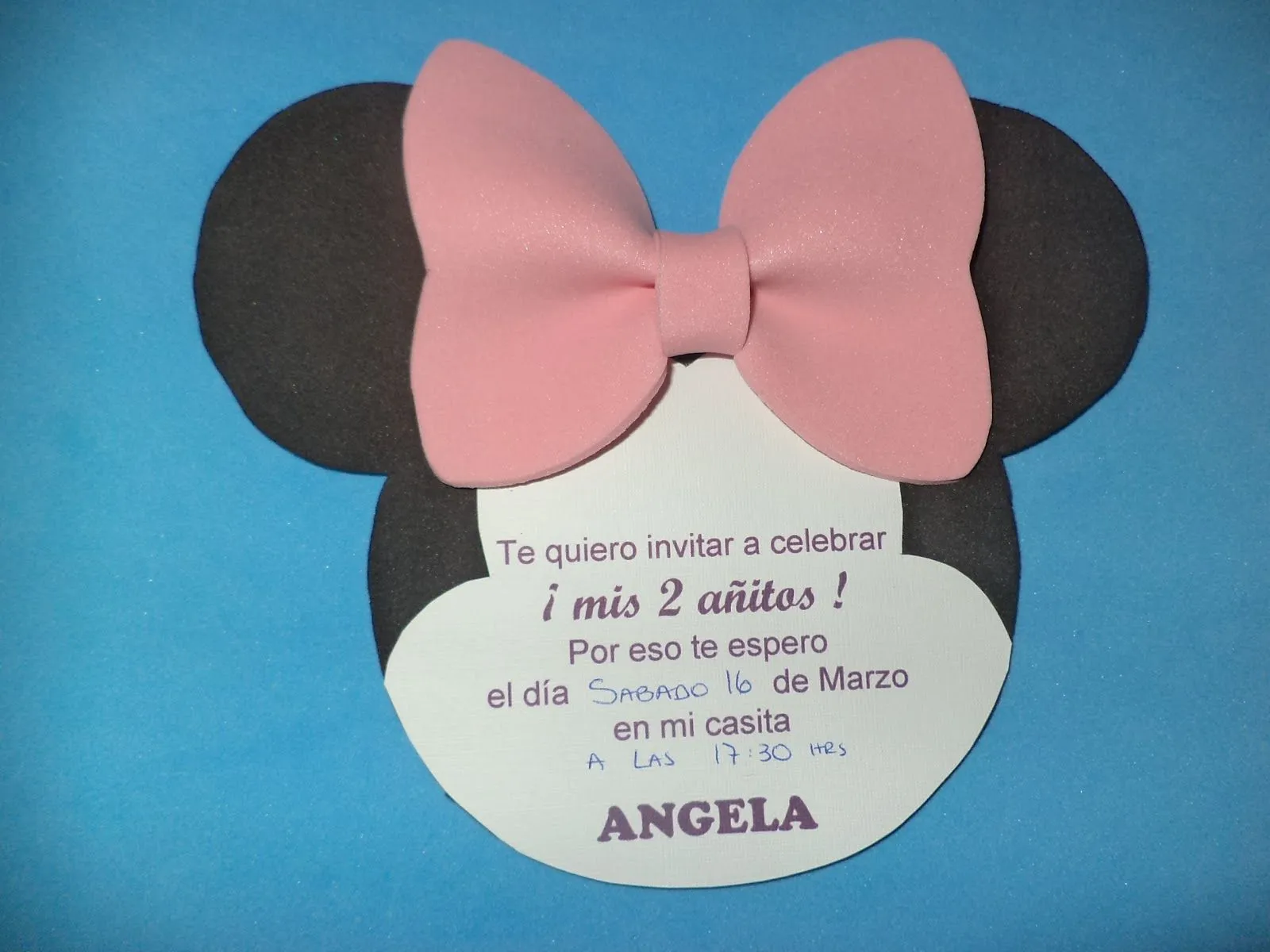 IMAGINA & DISEÑO: Invitacion Minnie Mouse