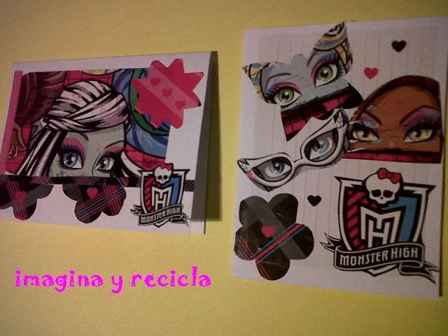 imagina y recicla ★: Tarjetas de Monster High