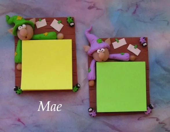 Imanes con post-it para la nevera /Fridge magnets with post-it ...