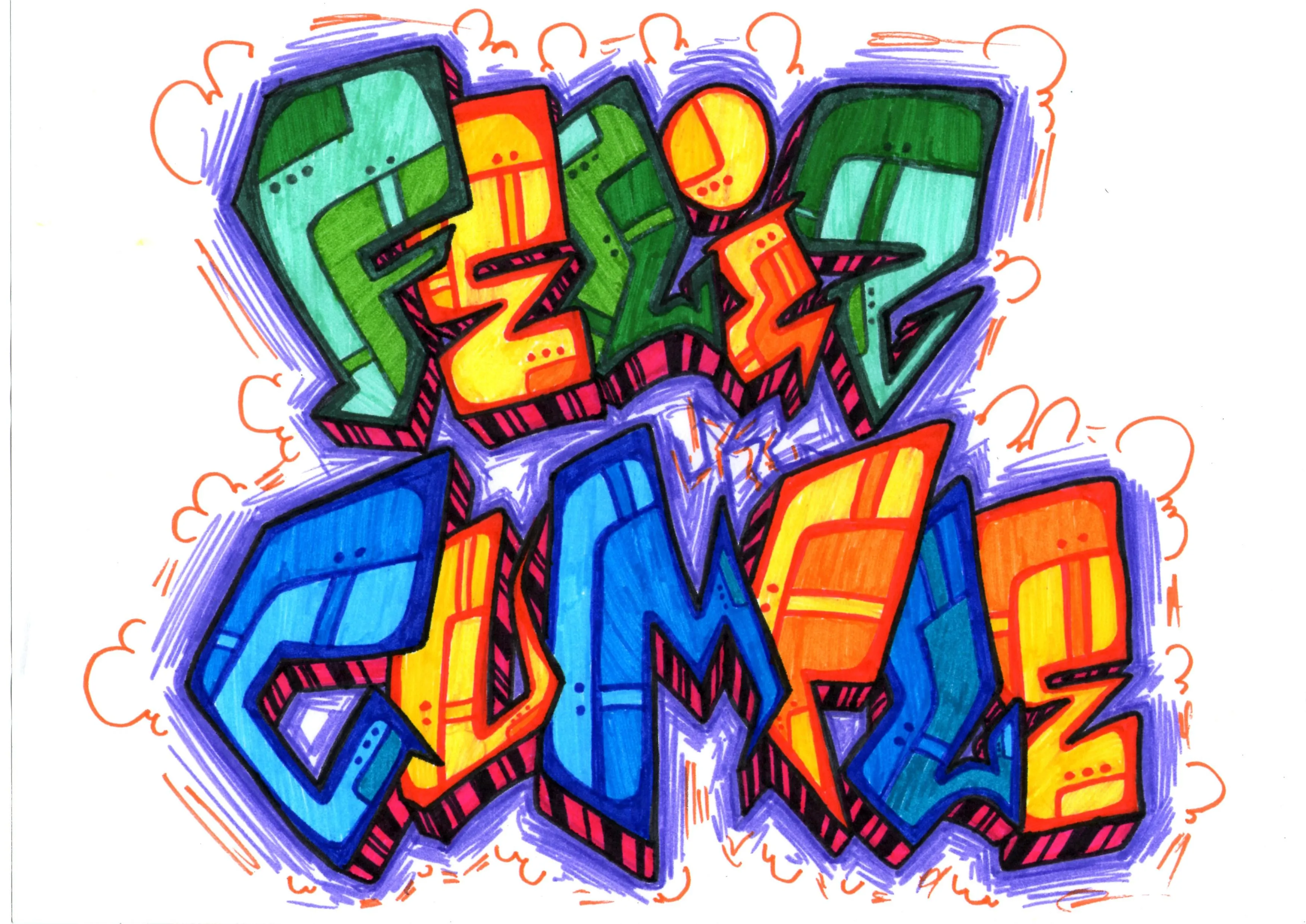 Graffitis de feliz cumpleaños para Facebook - Imagui