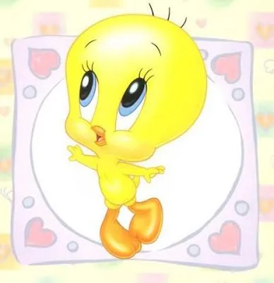 Imprime gratis el bonito dibujo del pollito amarillo Piolín.