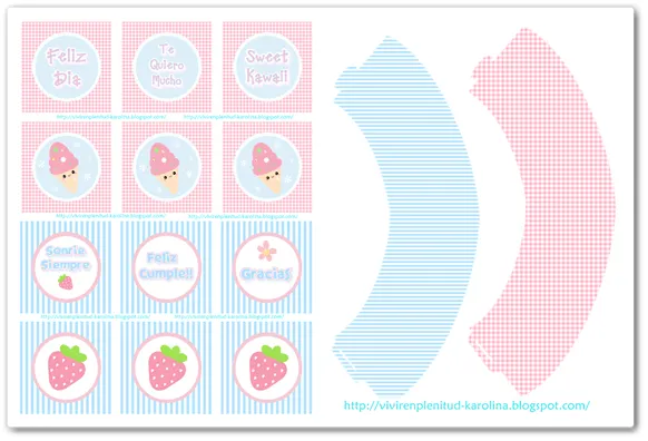 Etiquetas para cupcakes - Imagui