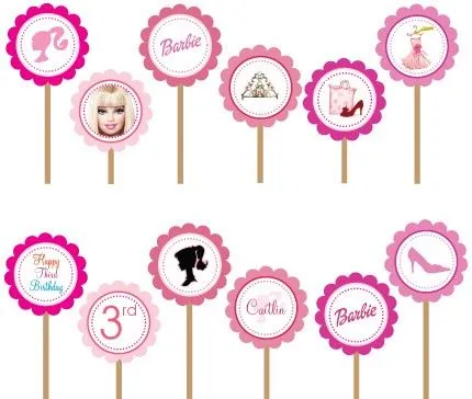 Imprimibles para fiesta de Barbie Silueta. | Sarita | Pinterest ...