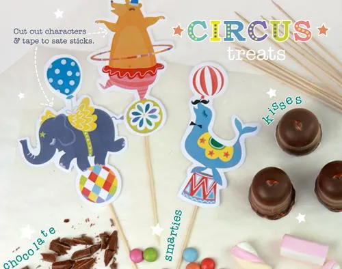 Imprimibles para fiestas infantiles temática circo | Fiestas ...