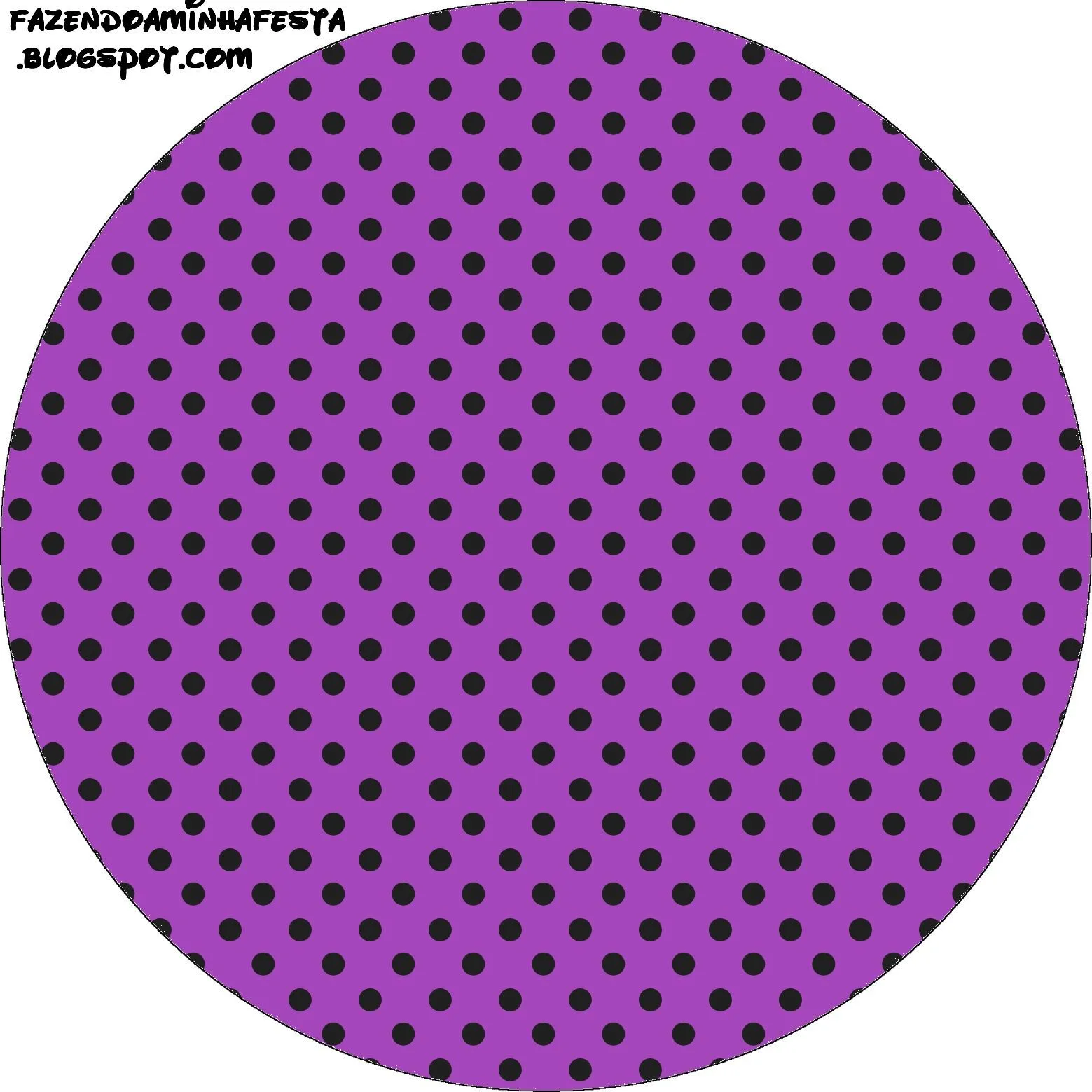 Imprimibles de lunares negros sobre fondo morado 2. - Ideas y ...