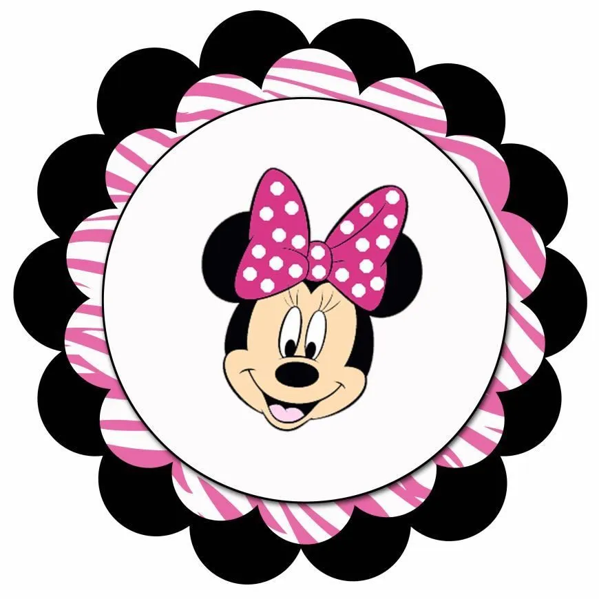 Imprimibles Minnie Zebra. | Toppers | Pinterest | Círculos ...