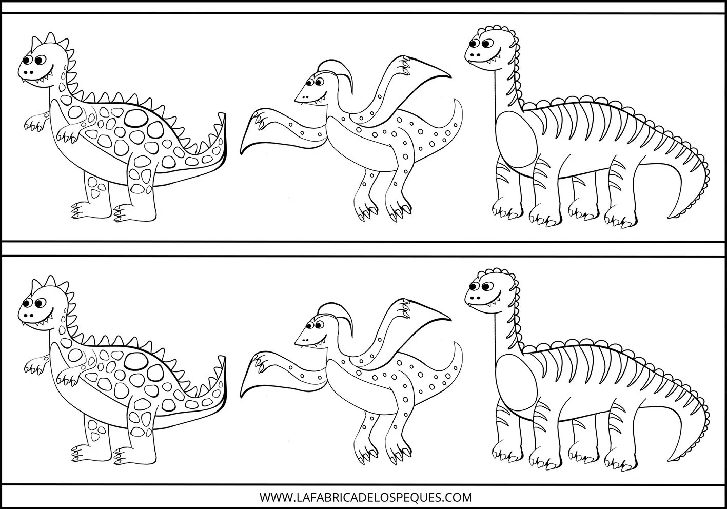 Imprimibles y moldes gratis de dinosaurio para manualidades infantiles - La  fábrica de los peques