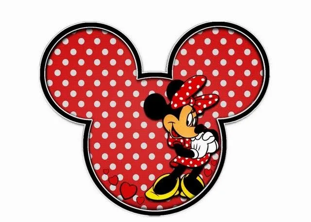 Imprimibles de la silueta de la cabeza de Mickey y Minnie. - Ideas ...