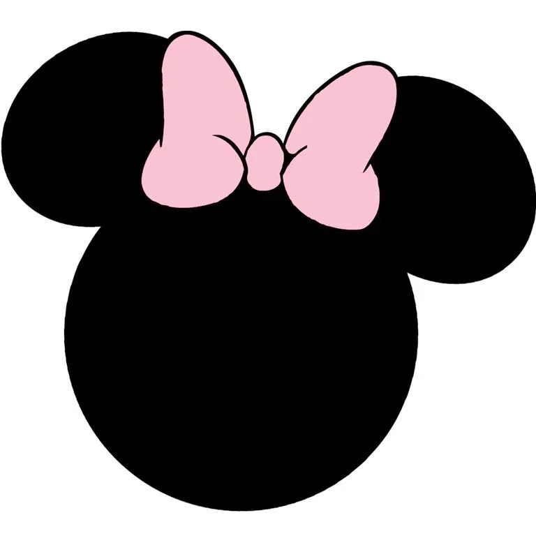 Imprimibles de la silueta de la cabeza de Mickey y Minnie ...