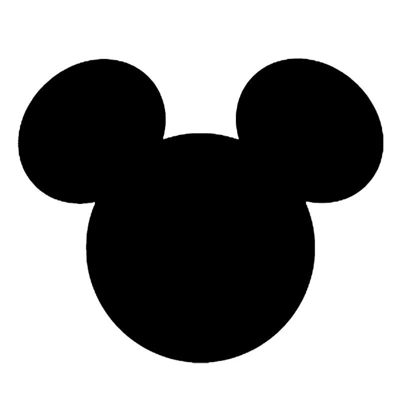 Imprimibles de la silueta de la cabeza de Mickey y Minnie ...