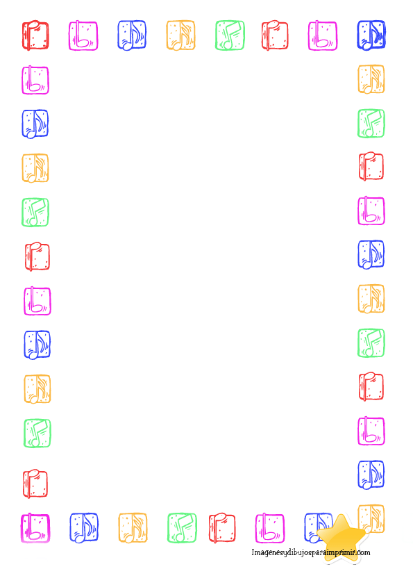 Para Imprimir Y Colorear De Bordes De Hojas Elige Tu Dibujo De ...