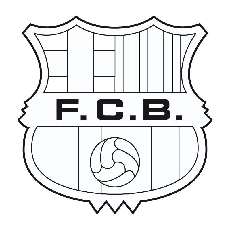 para imprimir o descargar fc barcelona colorear escudo del barca