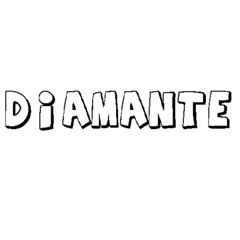 Imprimir: DIAMANTE: Dibujos para colorear