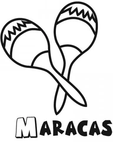 Imprimir dibujos para colorear : Maracas