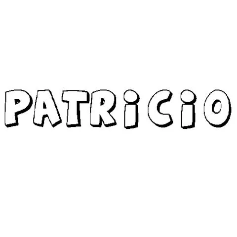 Dibujos de PATRICIO para colorear