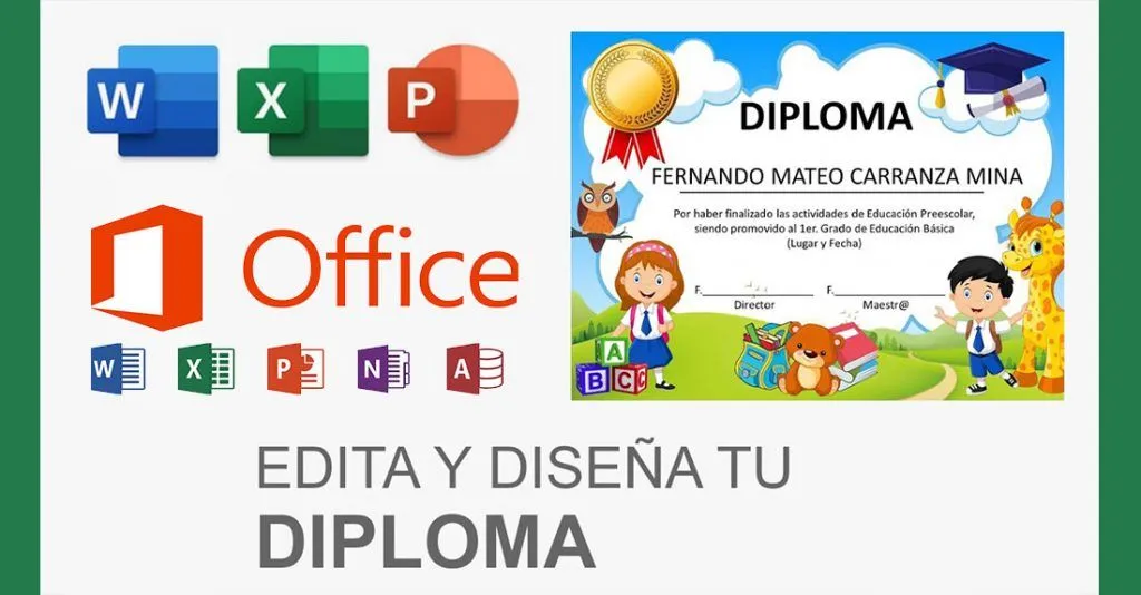 Cómo imprimir Diplomas en PowerPoint y Word a partir de una lista en Excel  (versión mejorada) - 2023