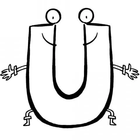 Letra U: Dibujos para colorear