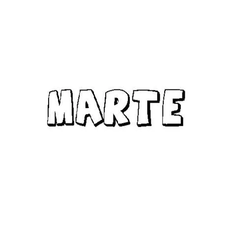 Imprimir: MARTE: Dibujos para colorear