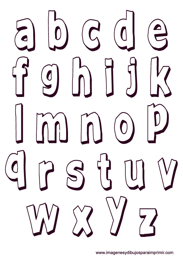 Molde de letras minusculas imagenes - Imagui