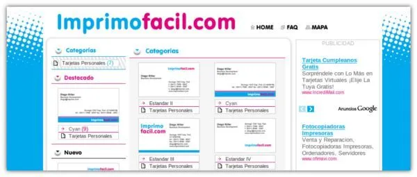 ImprimoFacil.com - Crear tarjetas de visita personalizadas listas ...