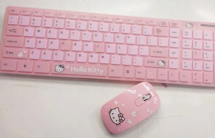 inalámbrico hello kitty teclado del ratón de envío gratis de ...