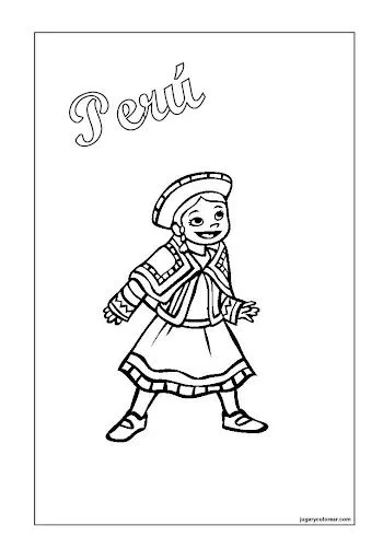 Independencia de Perú para Colorear | Manualidades Infantiles