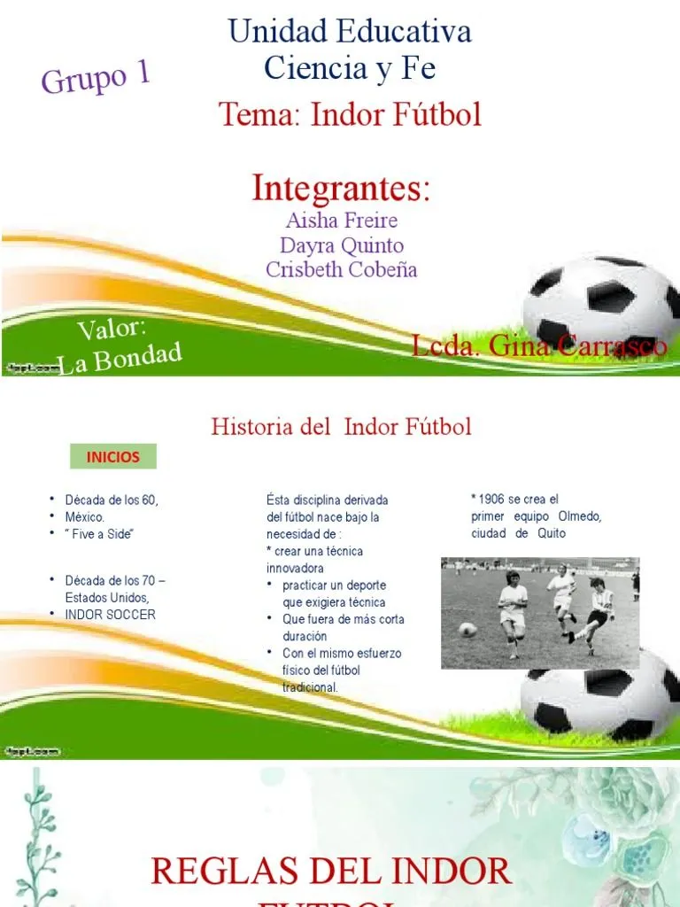 Indor Futbol Exposicion | PDF | Asociación de Futbol | Reglas y  regulaciones deportivas