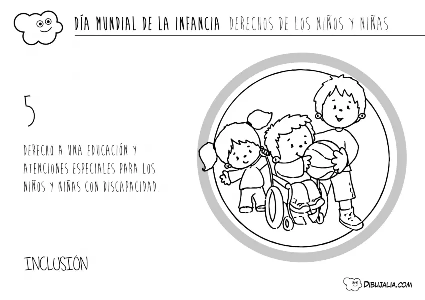 Dia Infancia derechos niños 05 - Dibujo #376 - Dibujalia - Dibujos para  Colorear y Recursos Educativos