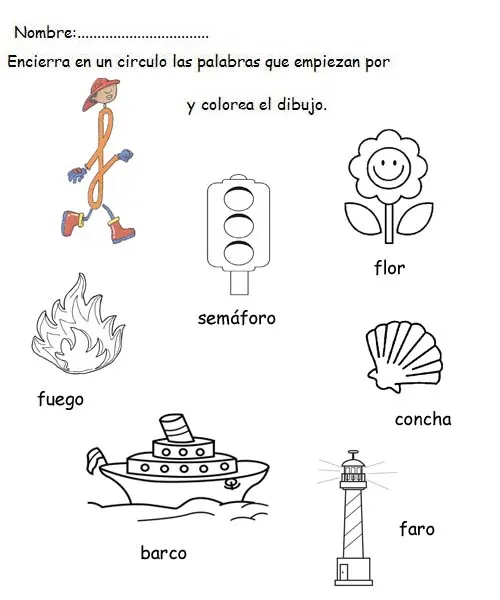 Infantil al aula: f, g y h