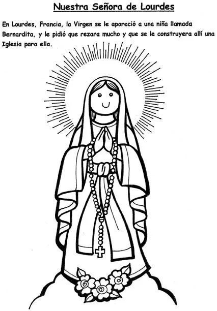 Infantil, la clase de Reli: NUESTRA SEÑORA DE LOURDES