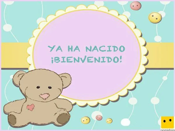 infantil con un oso de peluche para celebrar un nacimiento