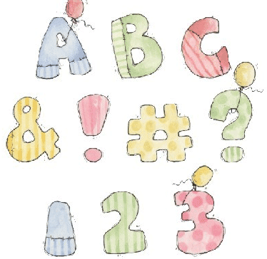 infantiles para imprimir dibujos de biberones patitos numeros y letras