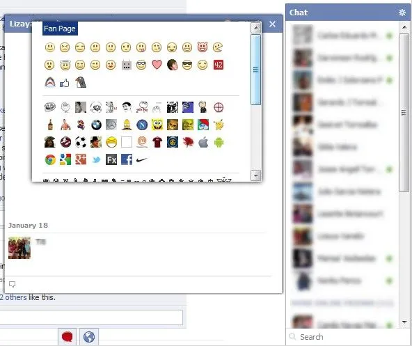 chat del facebook barra 200 emoticones - Adrianrecords - Taringa!