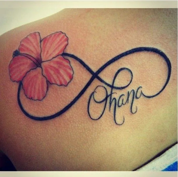 Infinito, Flor y Frase: Ohana | Ohana, Tatuajes and Tatoo