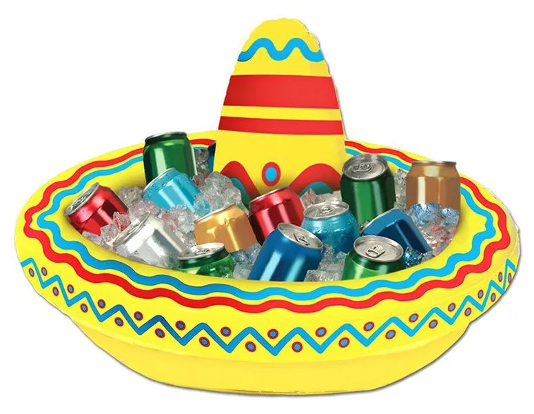 Inflatable Sombrero Cooler - The Green Head