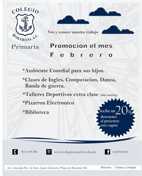 Información. - Colegio Rosarito, A.C.