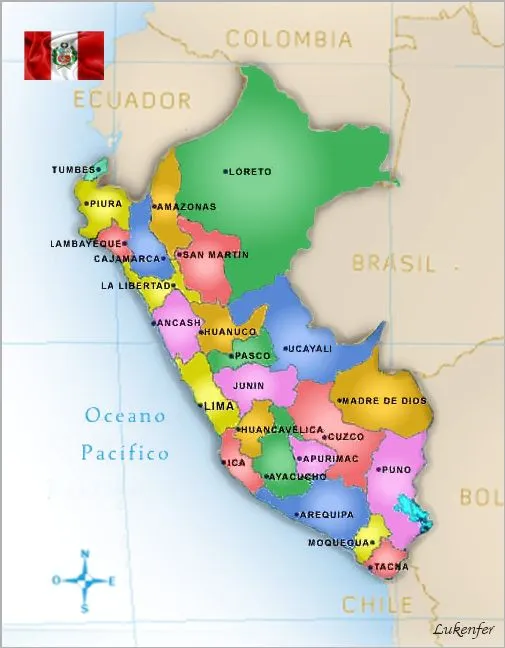 Informacion Cultural: Mapa Politico del Perú